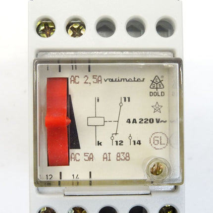 E.Dold & Söhne Überstromrelais AI838 2.5-5A / 0000873 / Neu OVP