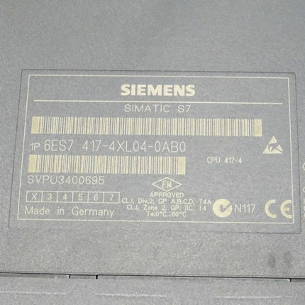 Siemens Simatic S7 6ES7417-4XL04-0AB0 / 6ES7 417-4XL04-0AB0 CPU 417-4 *