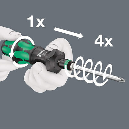 Wera 05057483001 Kompakt Turbo Imperial 1 Bit-Set 15teilig 1/4"