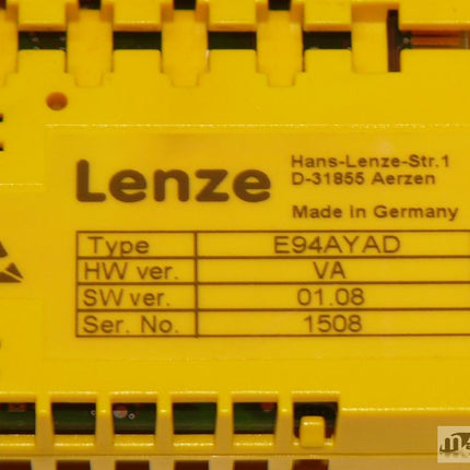 Lenze E94AYAD / HW ver. VA / SW ver. 01.08 Safty Modul