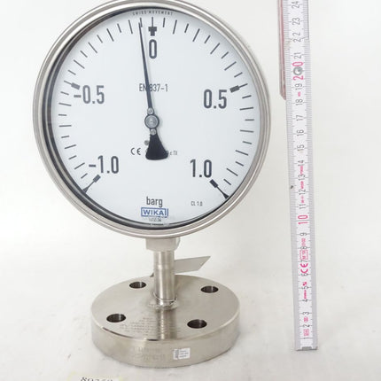 Wika Manometer nach EN 837-1 mit angebautem Druckmittler -1...+1 barg / 9226.01 990.26 / Neu