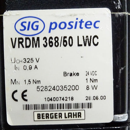 Berger Lahr Schrittmotor VRDM368/50LWCOB 1000rpm VRDM 368/50 LWC OB