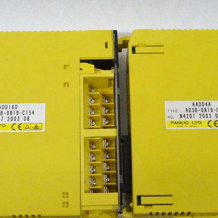 Fanuc Rack Set A03B-0819-C152 ABU10A AOD08D AOD16D AAD04A AID16D AIF01A