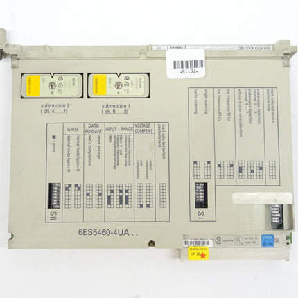 Siemens Simatic S5 6ES5460-4UA13 / 6ES5460-4UA13 E:01