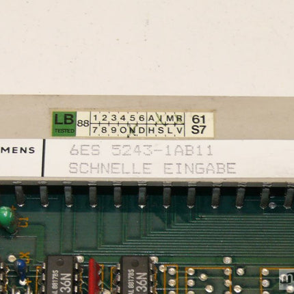 Siemens S5 6ES5243-1AB11 / 6ES5 243-1AB11 Stand C02