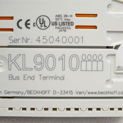 Beckhoff KL9010 Bus End Terminal Busendklemme I/O Bisklemme