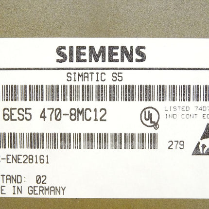 Siemens Simatic S5 Analog Output 6ES5470-8MC12 6ES5 470-8MC12