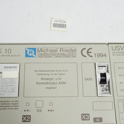 Michael Riedel RLGNK10 RLGNK 10 USV20 USV 20 / Neu