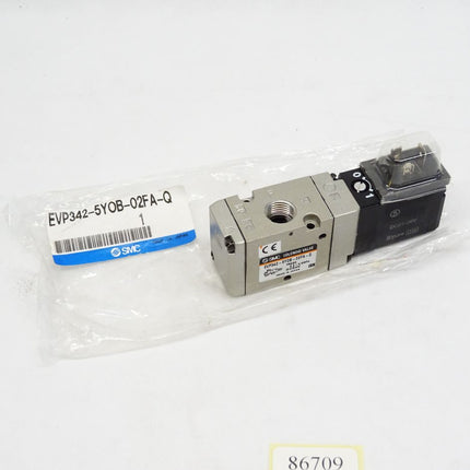 SMC solenoid valve EVP342-5YOB-02FA-Q / 0.2~0.8MPa / Neu OVP