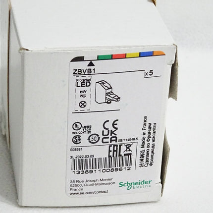 Schneider Electric LED-Modul ZBVB1 ZBV B1 008961 / Inhalt : 5 Stück / Neu OVP