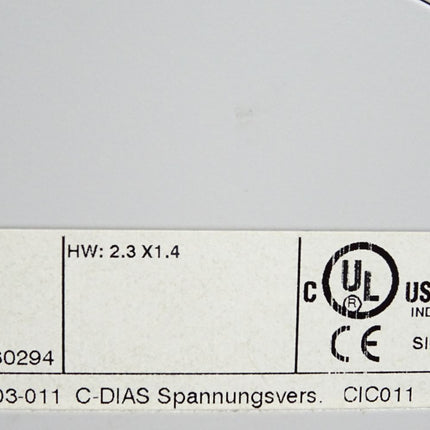 Sigmatek CIC011 CD Anschaltbaugruppe 12-003-011 HW:2.3-X1.4