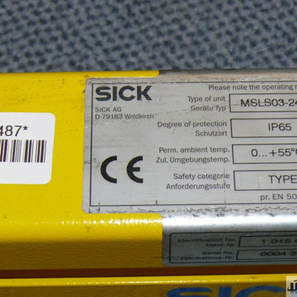 Sick MSLS03-24071 Sender Lichtvorhang 1015617 Lichtschranke