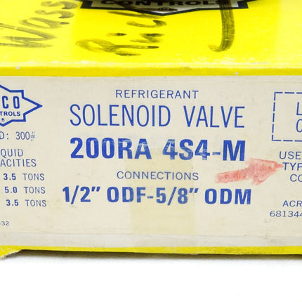 Alco Controls Solenoid Valve 200RA4S4-M 200RA 4S4-M / Neu OVP