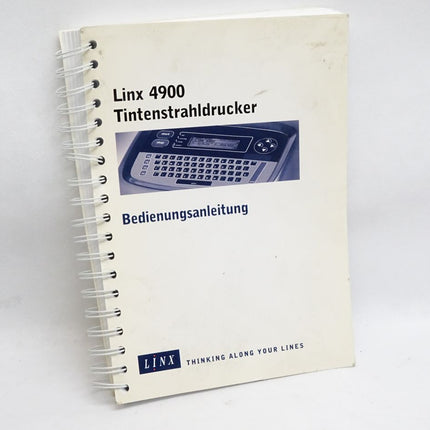 Linx 4900 Tintenstrahldrucker mit Bedienungsanleitung