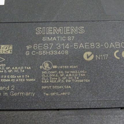 Siemens S7-300 CPU 314 6ES7314-5AE83-0AB0 6ES7 314-5AE83-0AB0