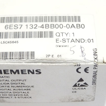 Siemens 6ES7132-4BB00-0AB0 / Inhalt : 5 Stück / Neu OVP