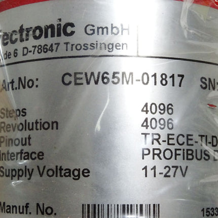 TR Electronic Drehgeber CEV65M CEV65M-01817 / Neu OVP