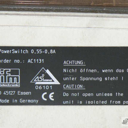 IFM Power Switch Thermiek AC1131 0.55/0.08A / AC 1131