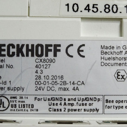 Beckhoff CX8090 Embedded-PC mit Ethernet