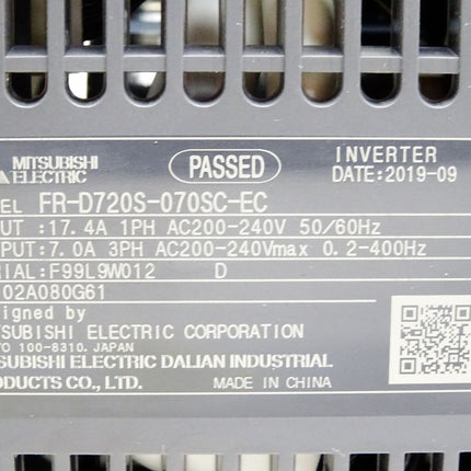 Mitsubishi Electric Umrichter D700-SC FR-D720S-070SC-EC 1.5kW