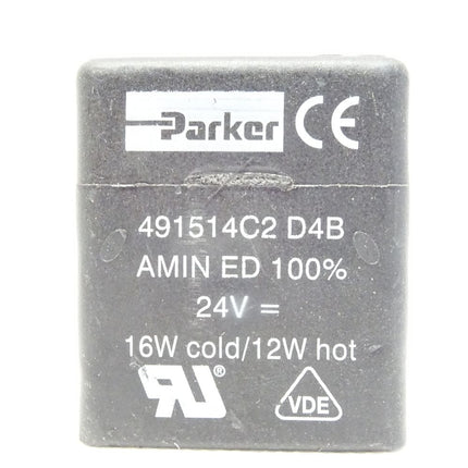 Parker Lucifer 491514C2 D4B AMIN ED 100% 24W = 16W cold / 12W hot / 32-mm-Spule für FCSE-Magnetventil