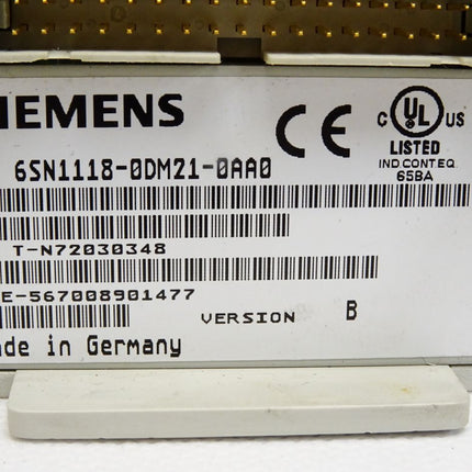 Siemens 6SN1118-0DM21-0AA0 Version B Simodrive 611-D Regelungseinschub 2-Achs