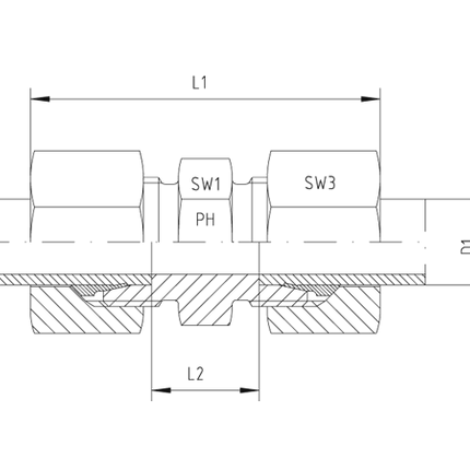 PH GV-L-22 Gerade Verschraubungen - Standard 5Y109