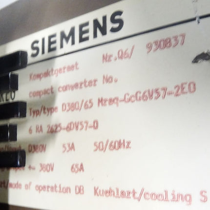 Siemens Kompaktgerät Converter / 6RA2625-6DV57-0