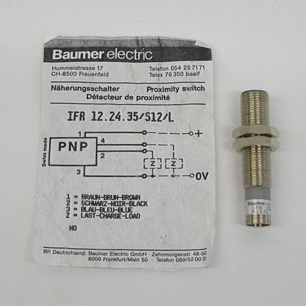 Baumer electric IFR 12.21.35/S12/L Näherungsschalter IFR122135S12L NEU