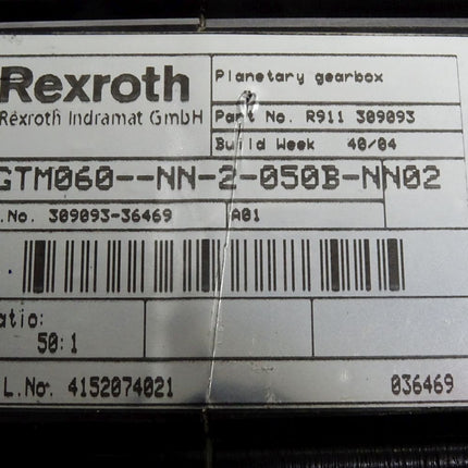 Rexroth GTM060--NN-2-050B-NN02 R911309093 i50:1