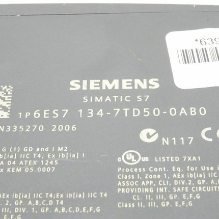 Siemens Simatic S7 6ES7134-7TD50-0AB0 / 6ES7 134-7TD50-0AB0