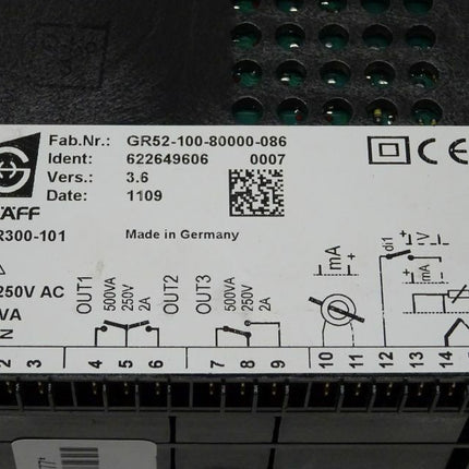 Gräff GTR300-101 Multifunktionsregler GR52-100-80000-086 / 622649606 / V:3.6