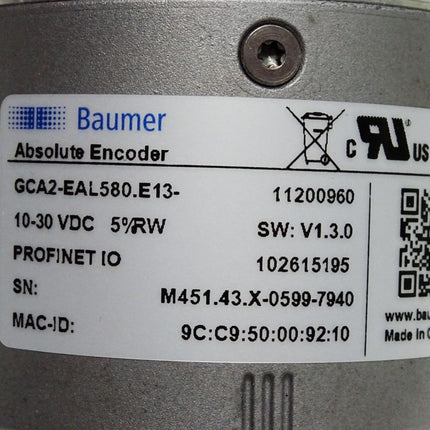 Baumer Absolute Encoder GCA2-EAL580.E13 11200960 Seilzug 102615195 WPS-2400-MK60-M-IVO / Top Zustand