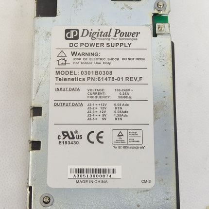 Digital Power DC Power Supply 0301B0308 61478-01