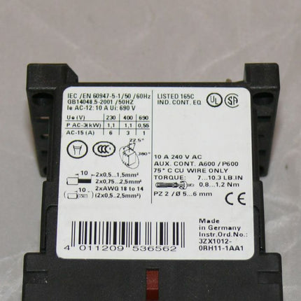 Siemens 3RH1131-1BE80 / 3RH 1131-1BE80 + 3RT1916-1DG00 Schütz