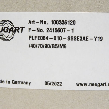 Neugart Economy-Planetengetriebe 100336120 PLFE064-010-SSSE3AE-Y19 / Neu OVP