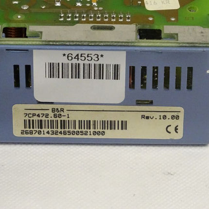 B&R 7CP472.60-1 CPU 100 KB SRAM, 256 KB FlashPROM 24 VDC REV.10.00