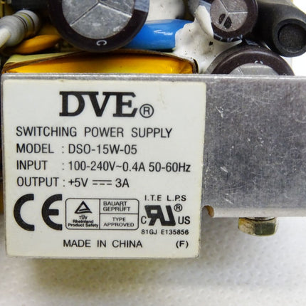 DVE Switching Power Supply DSO-15W-05