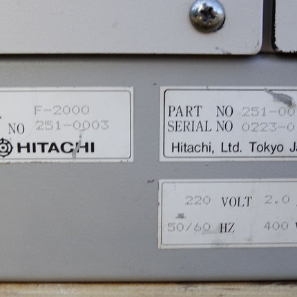 Hitachi F-2000 Fluorescence Spectrophotometer