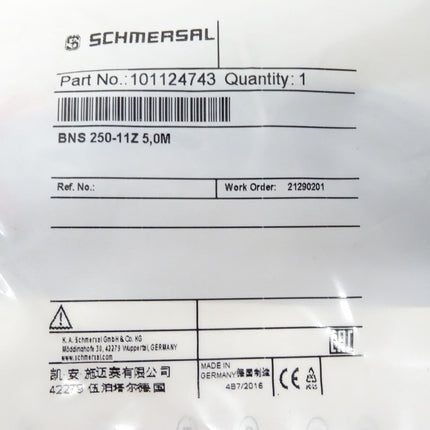 Schmersal 101124743 / BNS250-11Z 5,0m / Neu OVP