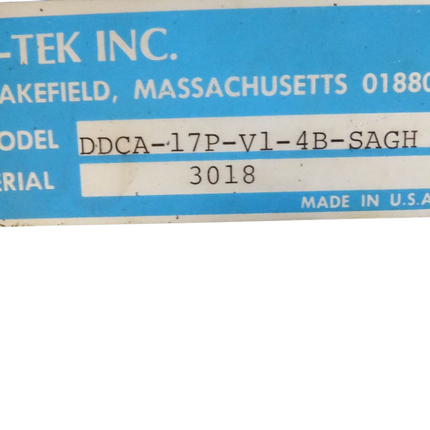 C-TEK DDCA-17P-V1-4B-SAGH / Z-Axis