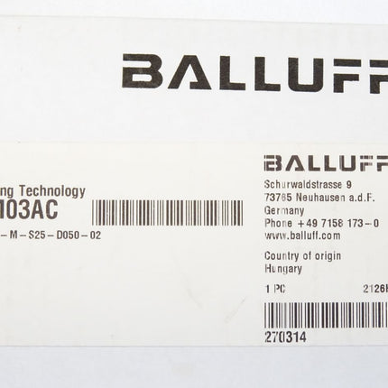 Balluff Halterung BAM03AC BMS CUJ-M-S25-D050-02 / Neu OVP