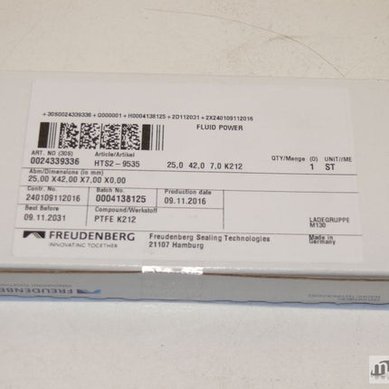 NEU-OVP Freudenberg HTS2-9535 Radiamatic® HTS 2 PTFE-Wellendichtring