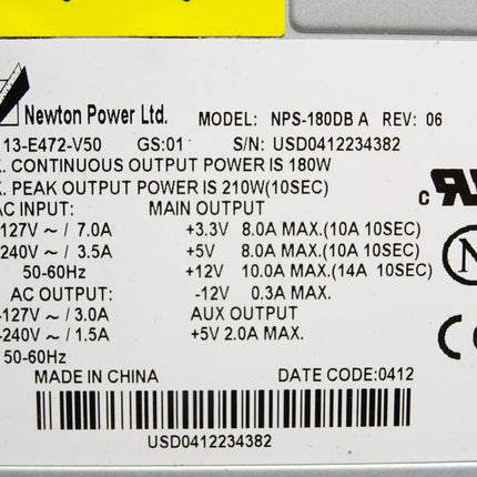 Newton Power Supply S26113-E472-V50 180W