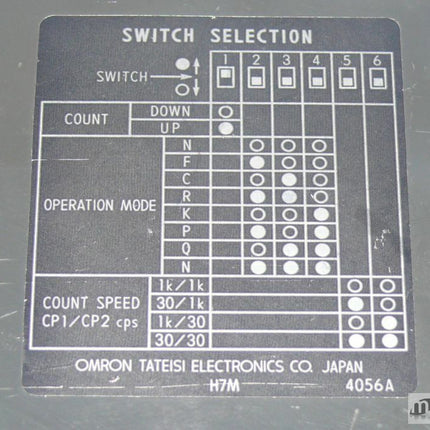 Omron Digital Counter H7M-4DM / H7M-4D M