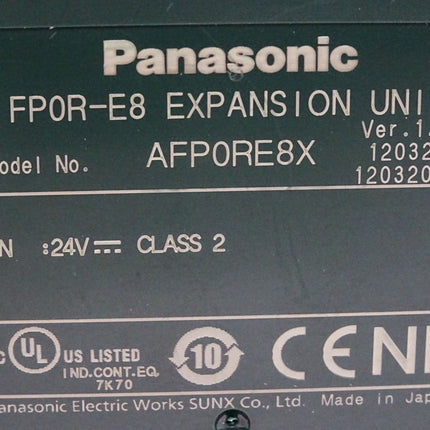 Panasonic Expansion Unit FP0R-E8 AFP0RE8X