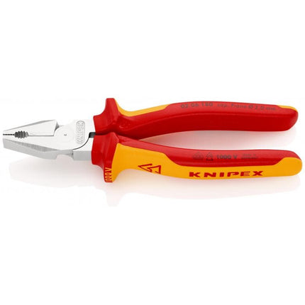 Knipex 02 06 180 Kraft-Kombizange VDE 180mm 0206180 mit Mehrkomponenten-Hüllen