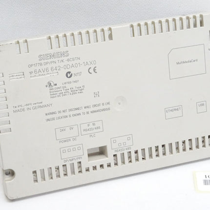 Siemens Backcover Rückschale Panel OP177B DP/PN T/K-6 CSTN 6AV6642-0DA01-1AX0 6AV6 642-0DA01-1AX0