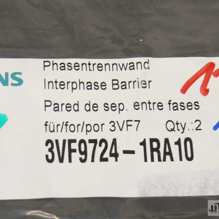 NEU/OVP Eaton Interphase Barrier Kit Cat.No. 1PB4 4214B16G01 für 3VF9724-1RA10 geöffnet