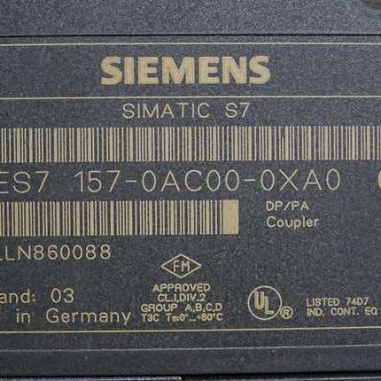 Siemens Coupler for PA or FFFDC157 6ES7157-0AC00-0XA0 6ES7 157-0AC00-0XA0